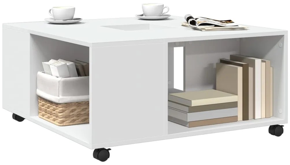 Mesa de centro 80x80x40 cm derivados de madeira branco