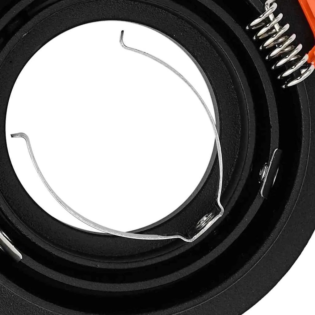 Focos Embutidos 6 pcs Redondo GU10 Preto Ø91 mm