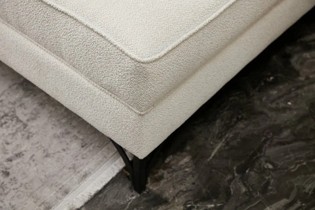 Sofá de Canto Berlin – Creme – 258x83x181 cm