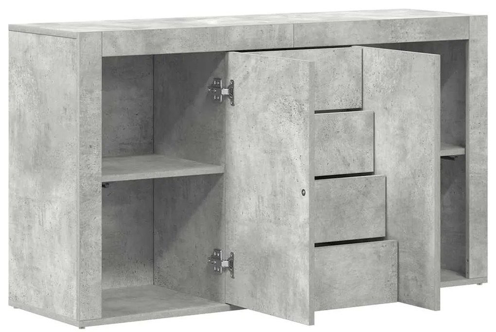 Aparador vidaXL Cinza Concreto Madeira Engenheirada 120 x 36 x 69 cm