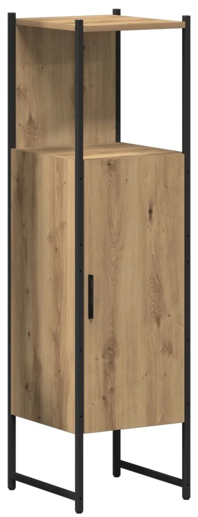 Conjunto de Mobiliário para Banheiro de 4 Peças em Carvalho Artisan e