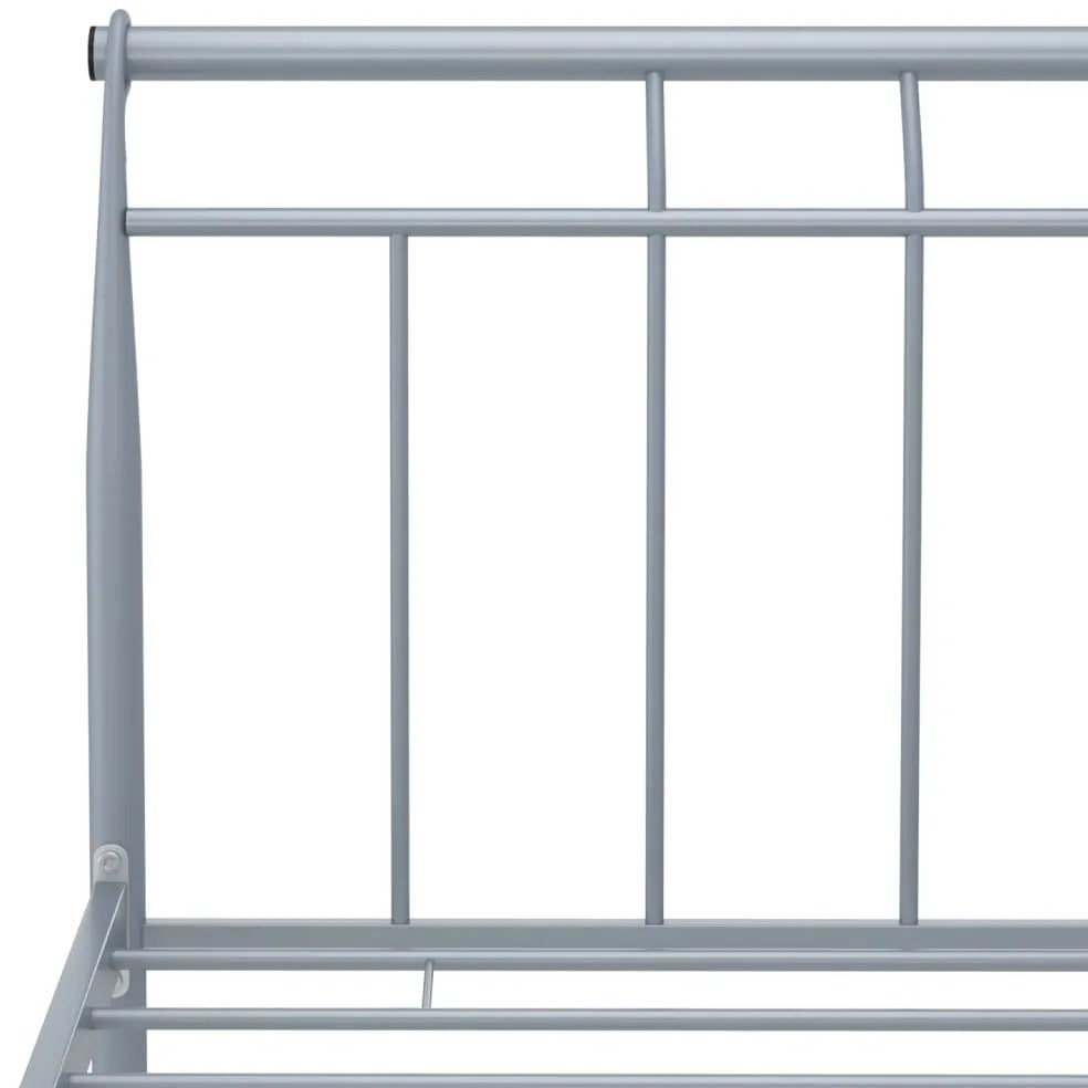 Estrutura de cama 120x200 cm metal cinzento
