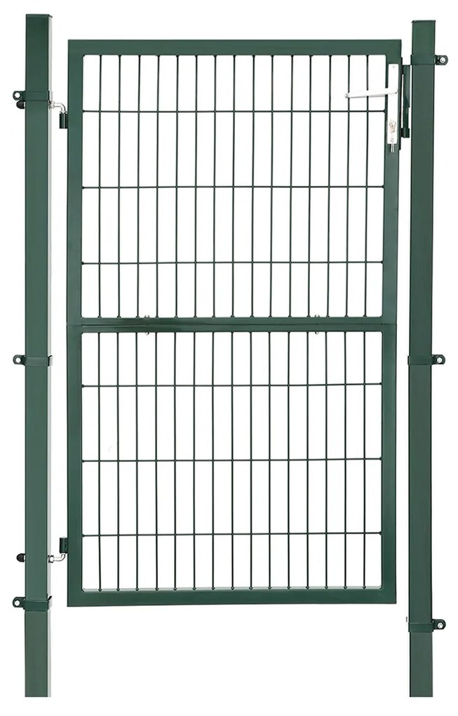 SONGMICS GGD200L Jardim em aço galvanizado robusto e durável com fechadura e portão Dimensões: 150 x 106 cm Verde