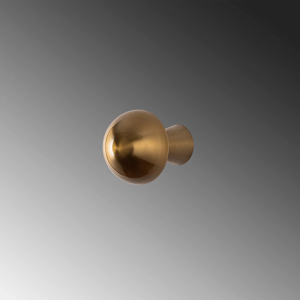 Aplique de Parede Fungal – Dourado – Diâmetro 12 cm Altura 16 cm