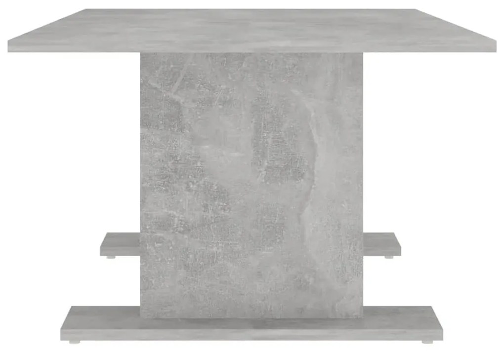 Mesa de centro 103,5x60x40 cm contraplacado cinzento cimento