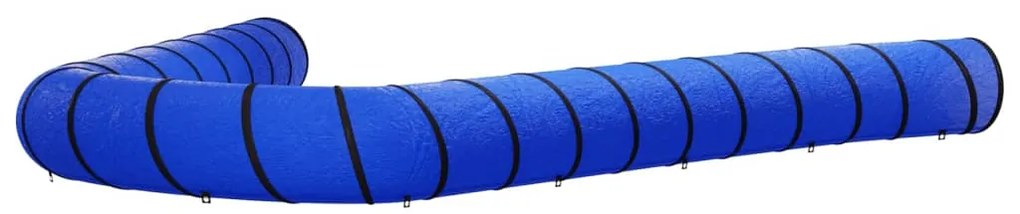 Túnel para cães Ø 55x1000 cm poliéster azul