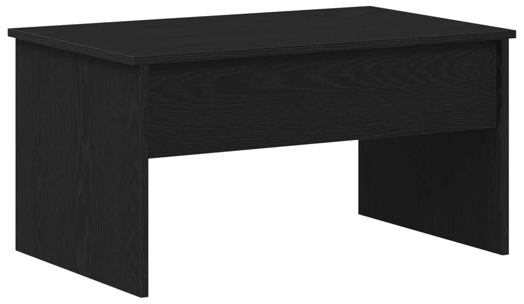 Mesa de Café de Carvalho Preto vidaXL - 80 x 50,5 x 41,5 cm
