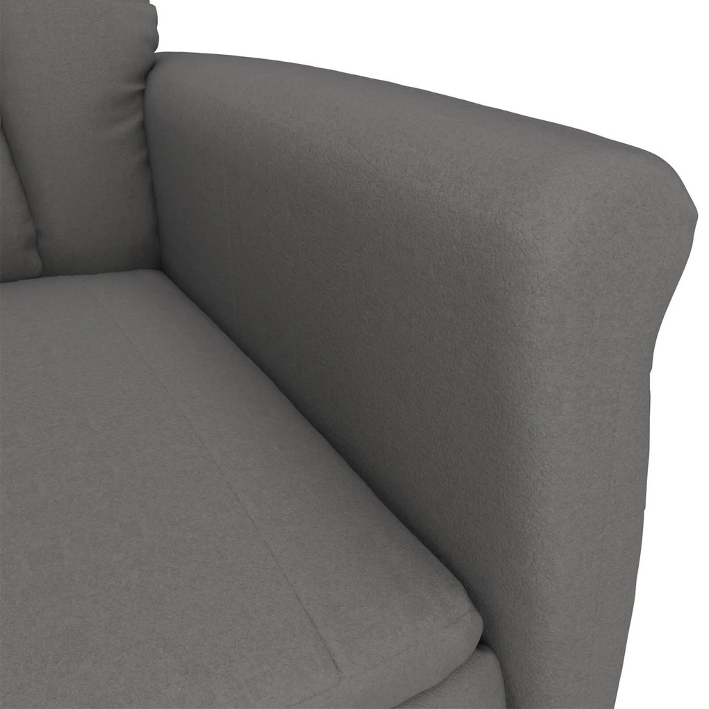 Cadeira de Massagem vidaXL Cinza Escuro em Tecido Microfibra