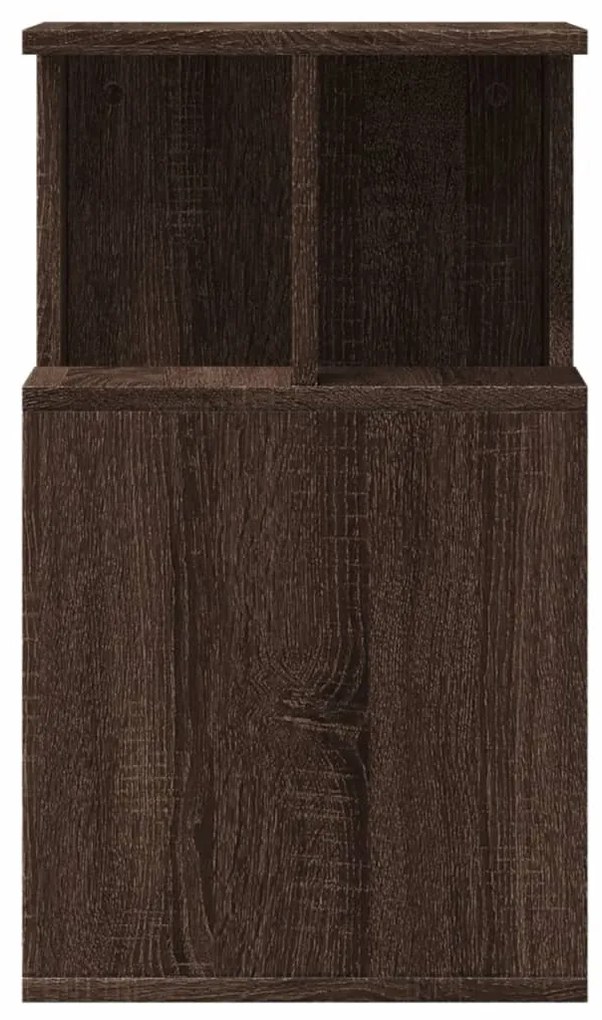 Mesa de apoio 35x35x60cm derivados de madeira carvalho castanho