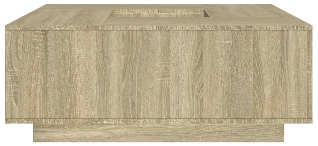 Mesa de centro 100x100x40 cm derivados madeira carvalho sonoma
