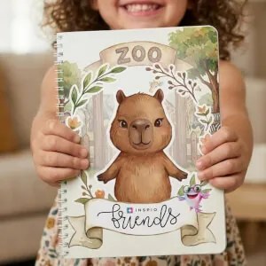 Amigos: livro interativo com velcro – O capibara no zoo