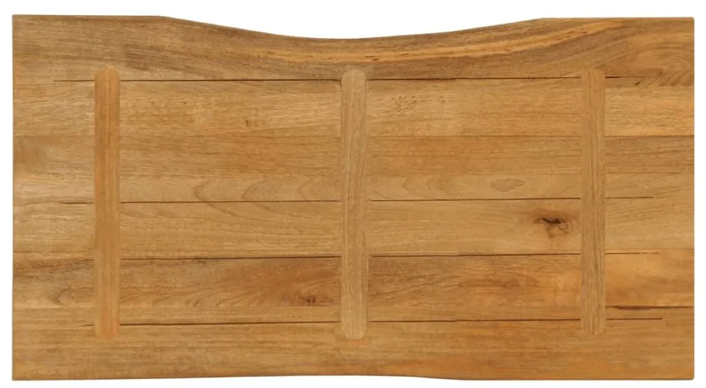 Tampo de mesa c/ borda viva 120x60x3,8 cm mangueira maciça