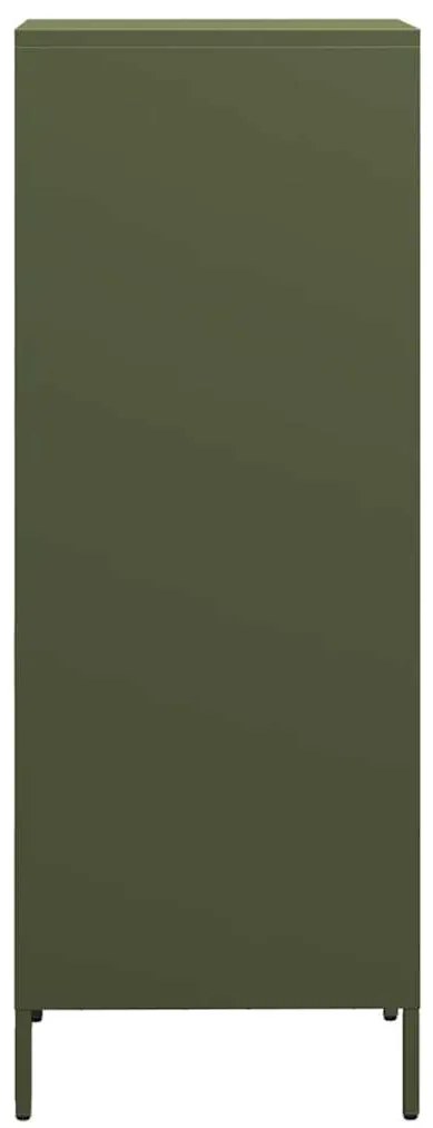 Móvel alto 35x39x103,5 cm aço verde azeitona