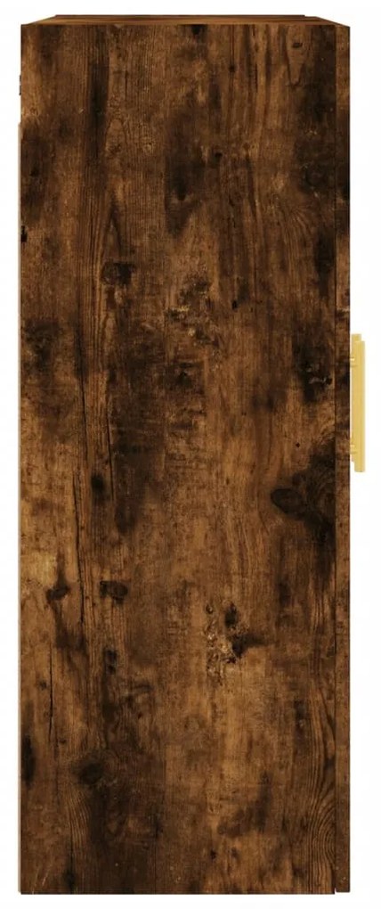 Armário de parede 69,5x34x90 cm carvalho fumado