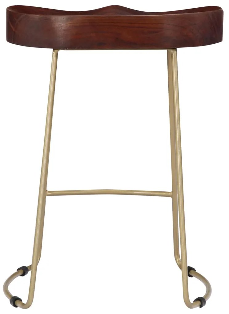 Bancos de bar Gavin 2 pcs madeira mangueira maciça