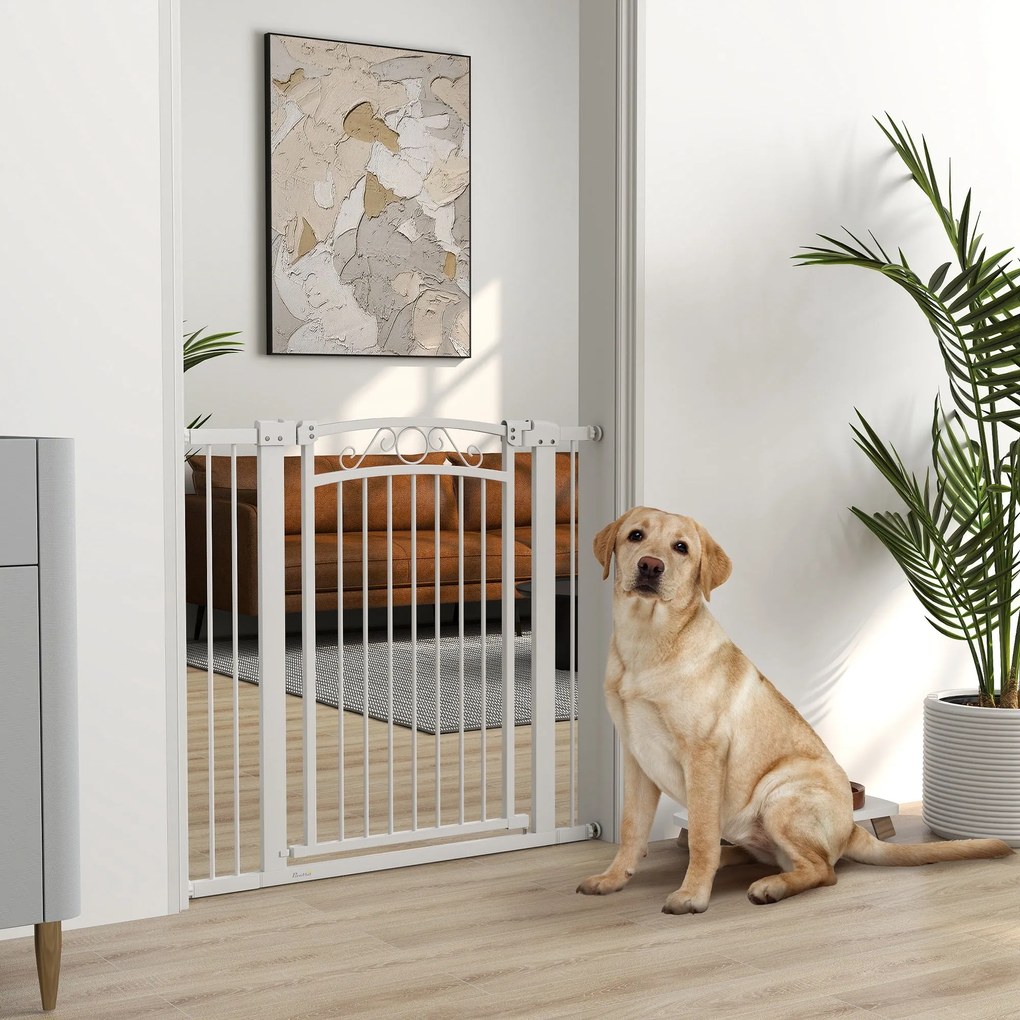 PawHut Barreira de Segurança para Cães Extensível 76-102 cm Barreira p