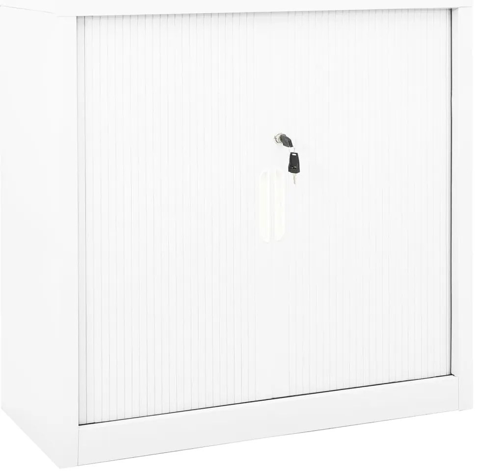 Armário com porta deslizante aço 90x40x90 cm branco