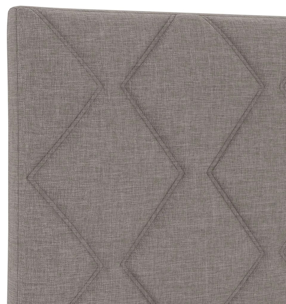 Cama vidaXL em Tecido Taupe - 90x200 cm