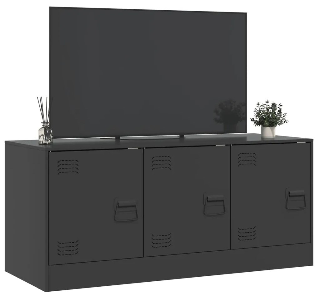 Móvel de TV 99x39x44 aço preto