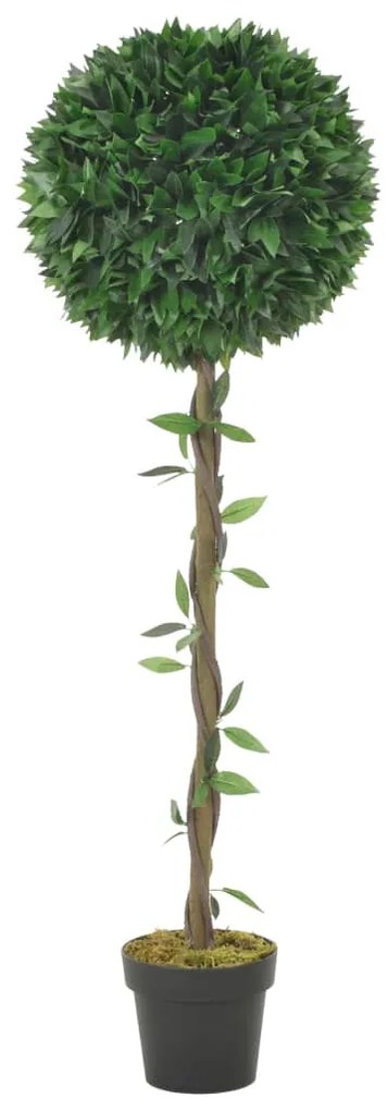 280200 vidaXL Loureiro artificial com vaso 130 cm verde