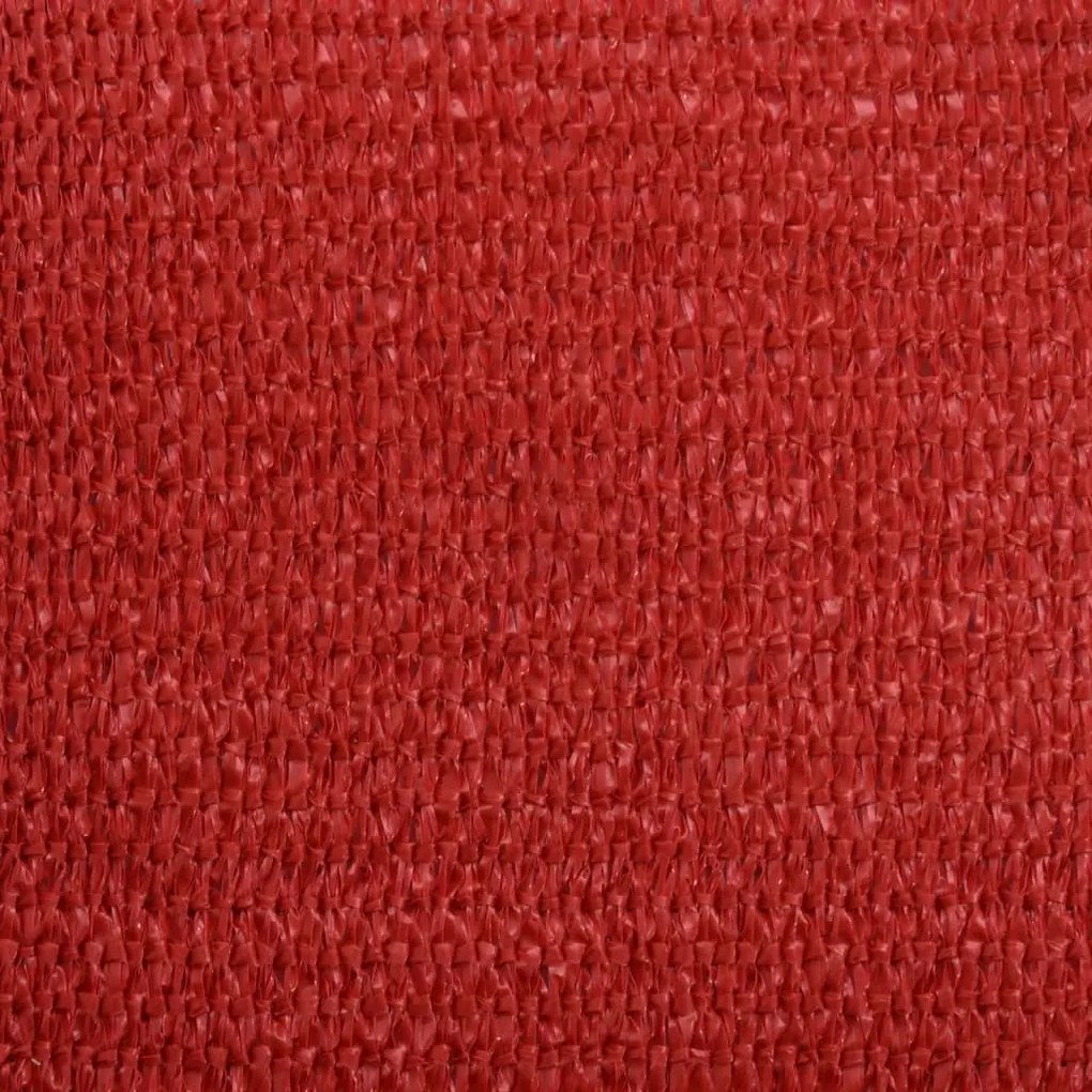 Para-sol estilo vela 160 g/m² 3/4x3 m PEAD vermelho