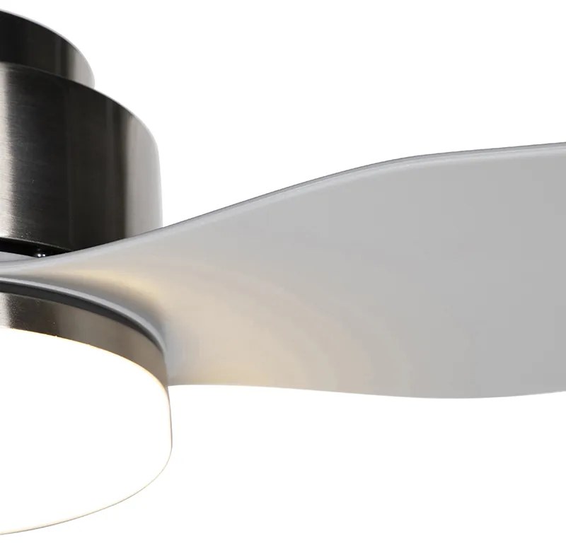 Ventilador de teto cinza com LED com controle remoto - Tramontane 46 Moderno