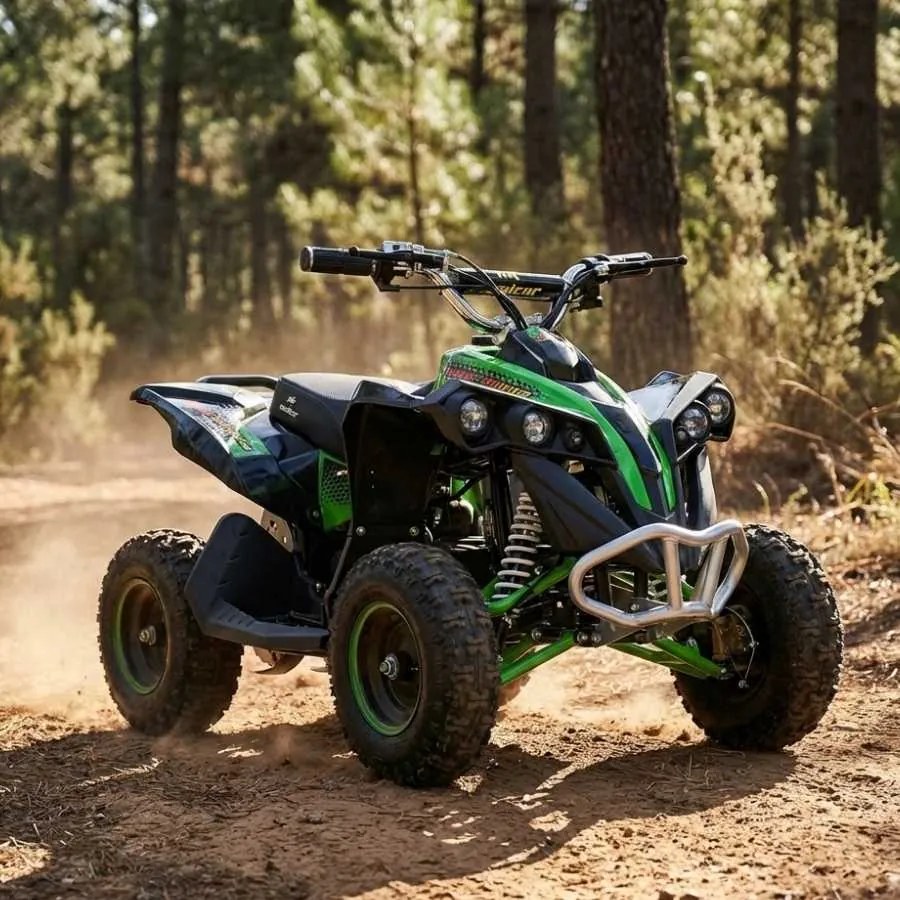 MINI MOTO 4 INFANTIL ELECTRICA 1000W MTR MALCOR PIRANHA VERDE