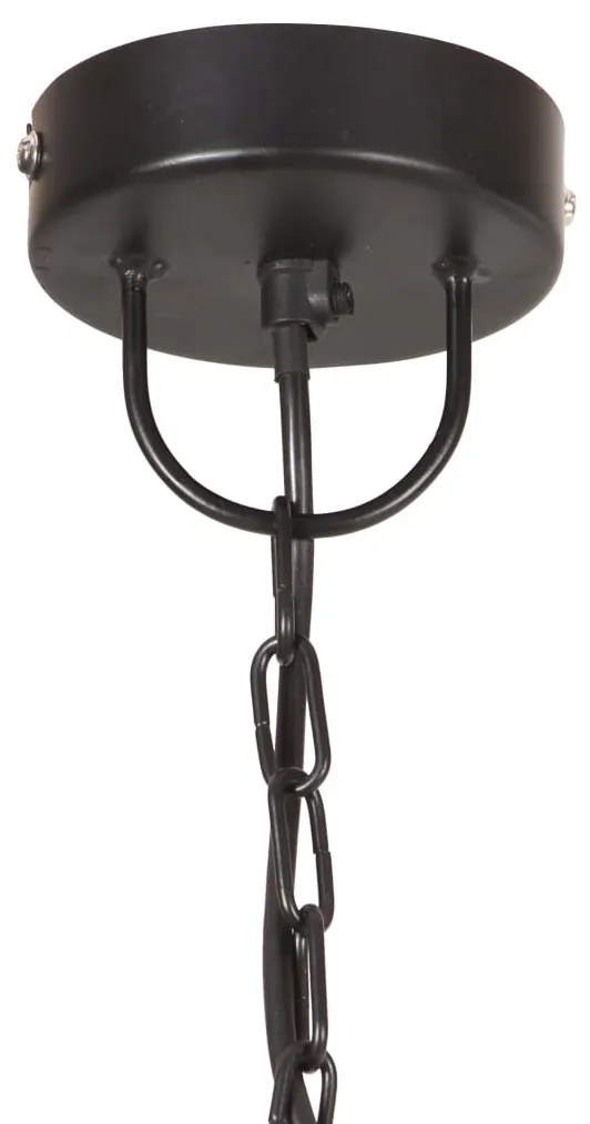 Candeeiro suspenso vintage indust. redondo 25 W 31 cm E27 preto