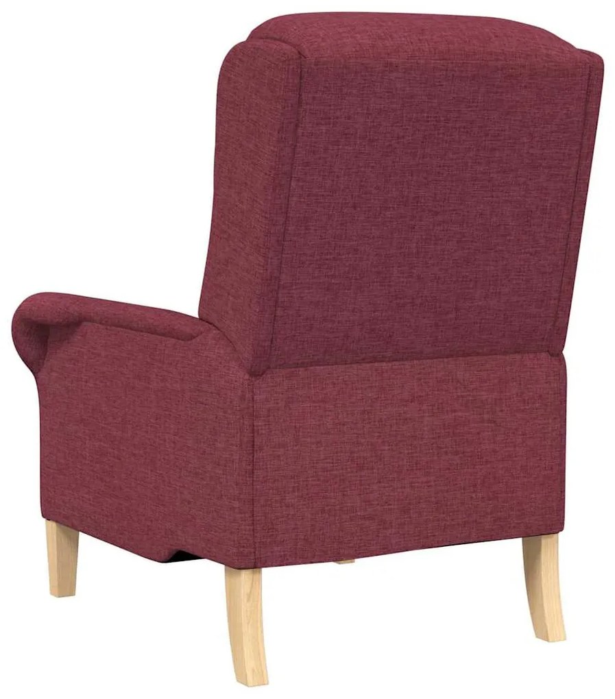 Poltrona vermelho vinho 52 cm tecido