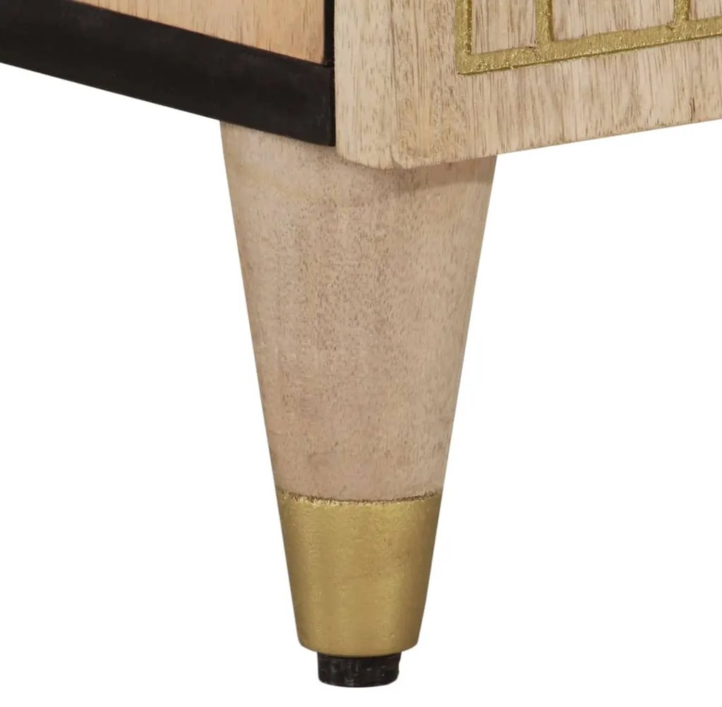 Móvel de TV 100x33x46 cm madeira de mangueira maciça