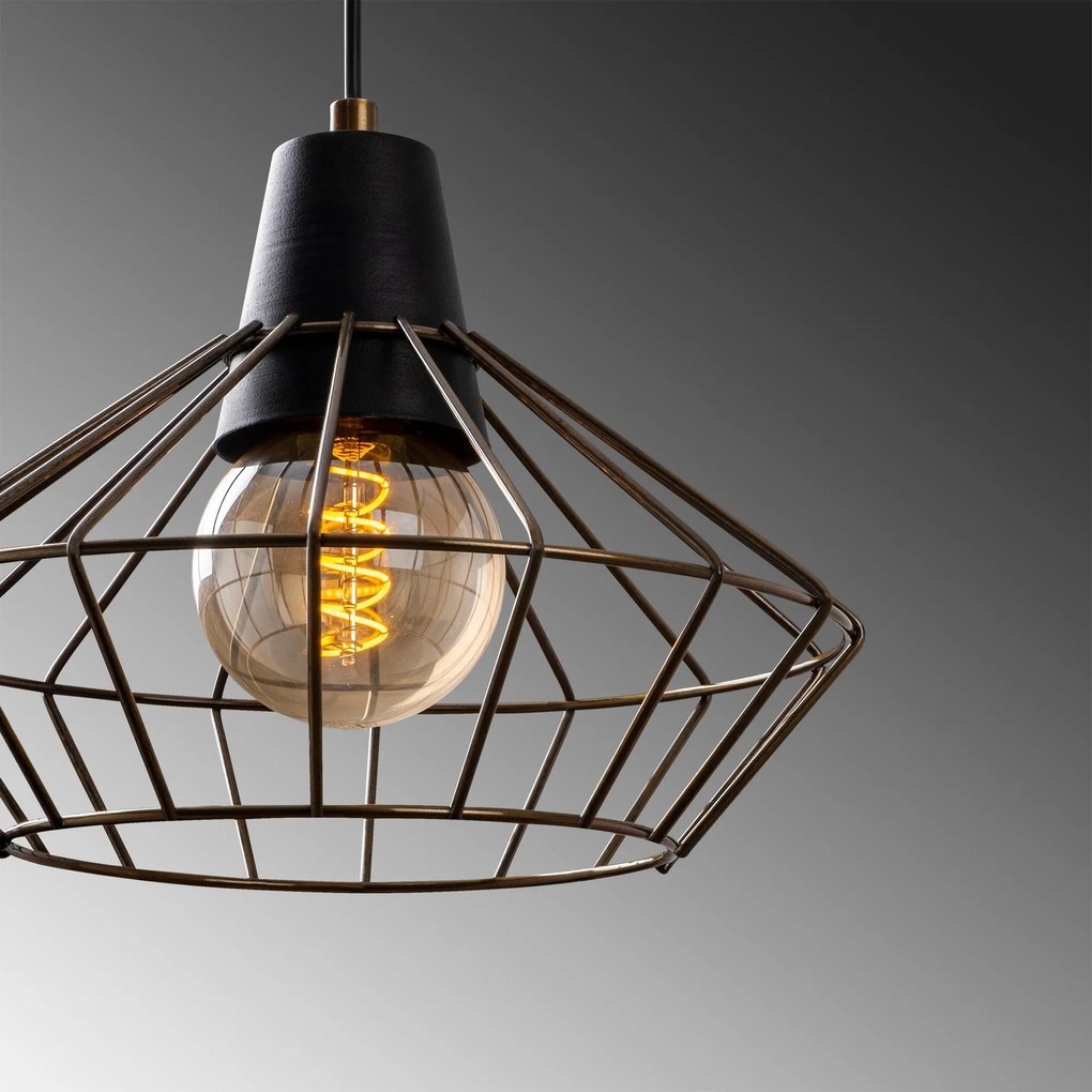 Candeeiro de Teto Wire – Vintage – 30 x 30 cm