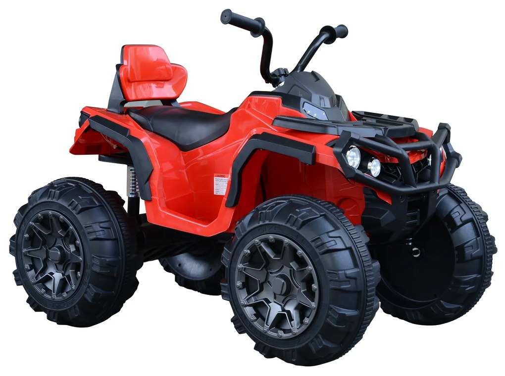® Motoquatro Elétrica Infantil de Bateria 12V com MP3 Rádio Luzes Sons 103x68x73 cm Carga 30 kg