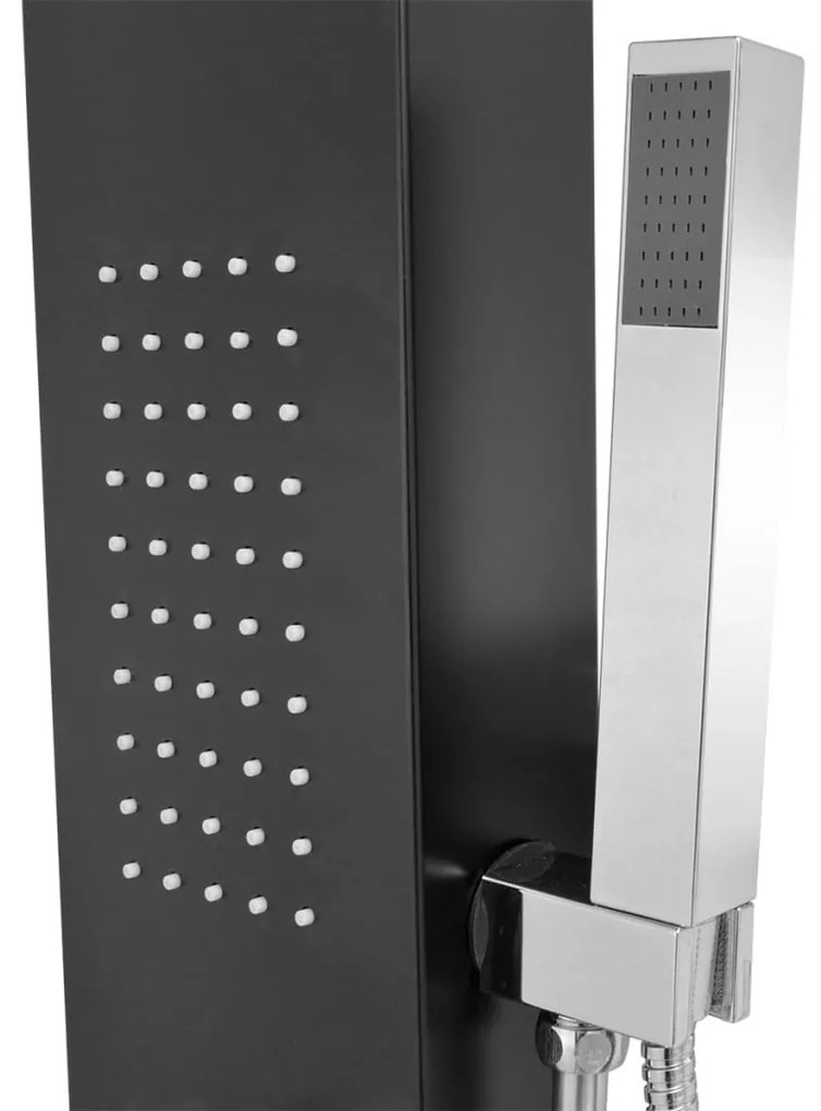 Chuveiro de Hidromassagem - Preto Mate - Design Moderno