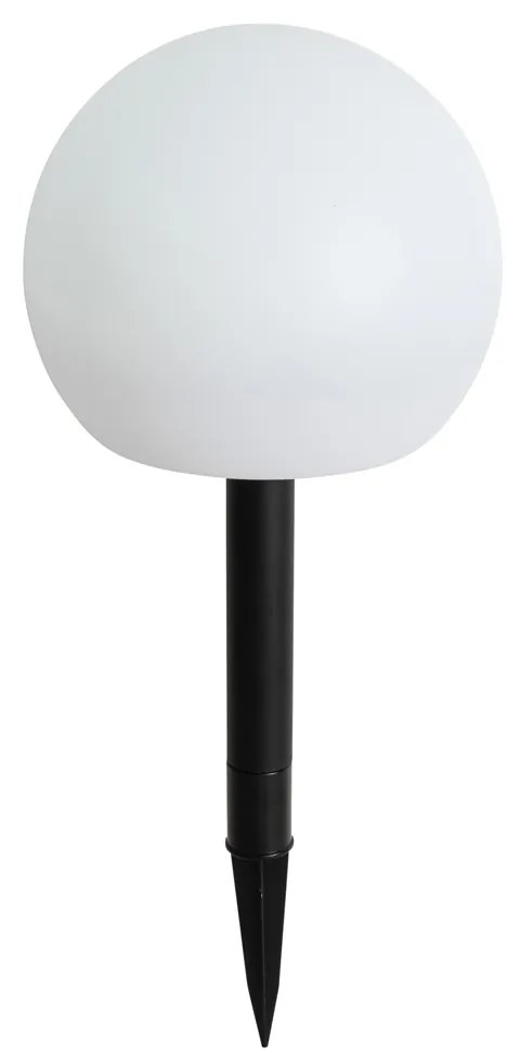 Candeeiro de exterior branco 20 cm com LED integrado IP44 solar RGBW - Ludger Moderno