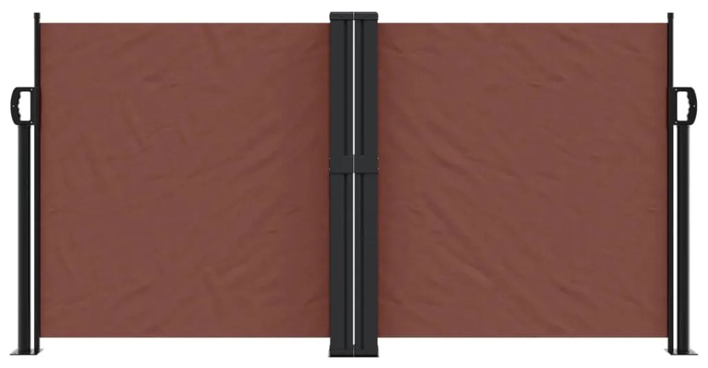 Toldo lateral retrátil 120x600 cm castanho