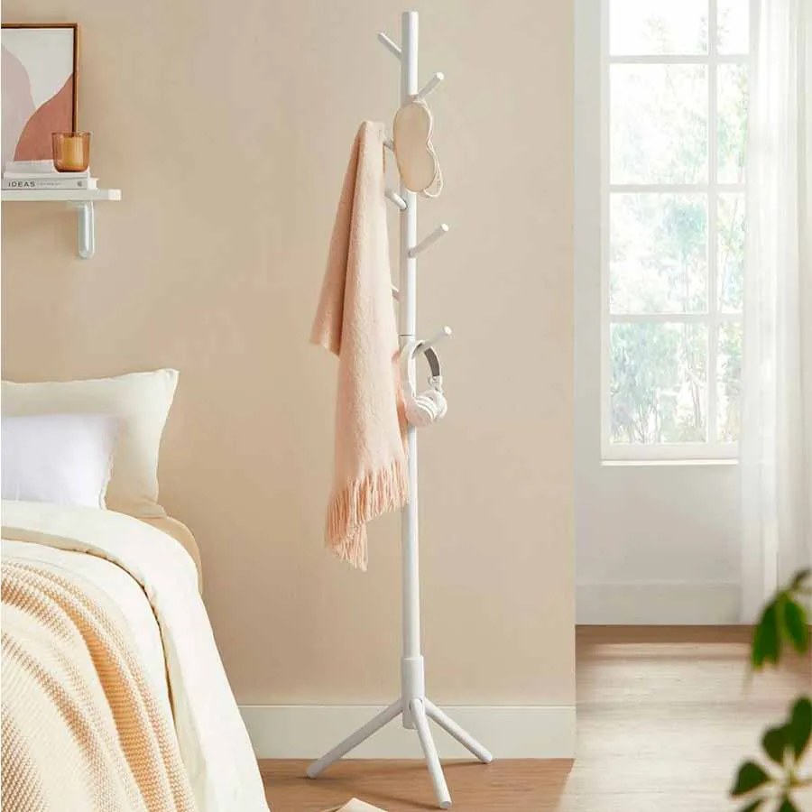 Cabide bengaleiro 47 x 47 x 175 cm Branco