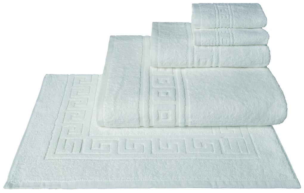 Toalhas brancas 100% algodão - Toalhas para hotel, spa, estética: 1 tapete 50x70 cm