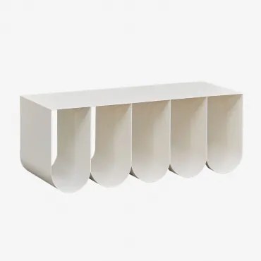 Mesa De Centro Rectangular (100 X 40 Cm) Olavi Gardénia Branco - Sklum