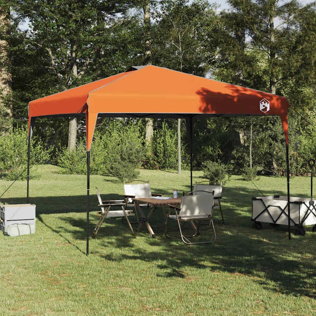 Tenda de Toldo Laranja 300 x 300 x 227 / 236 / 245 cm Tecido Oxford