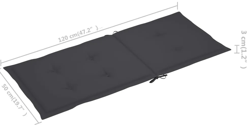 Cadeiras de jardim dobráveis c/ almofadões 6 pcs acácia maciça