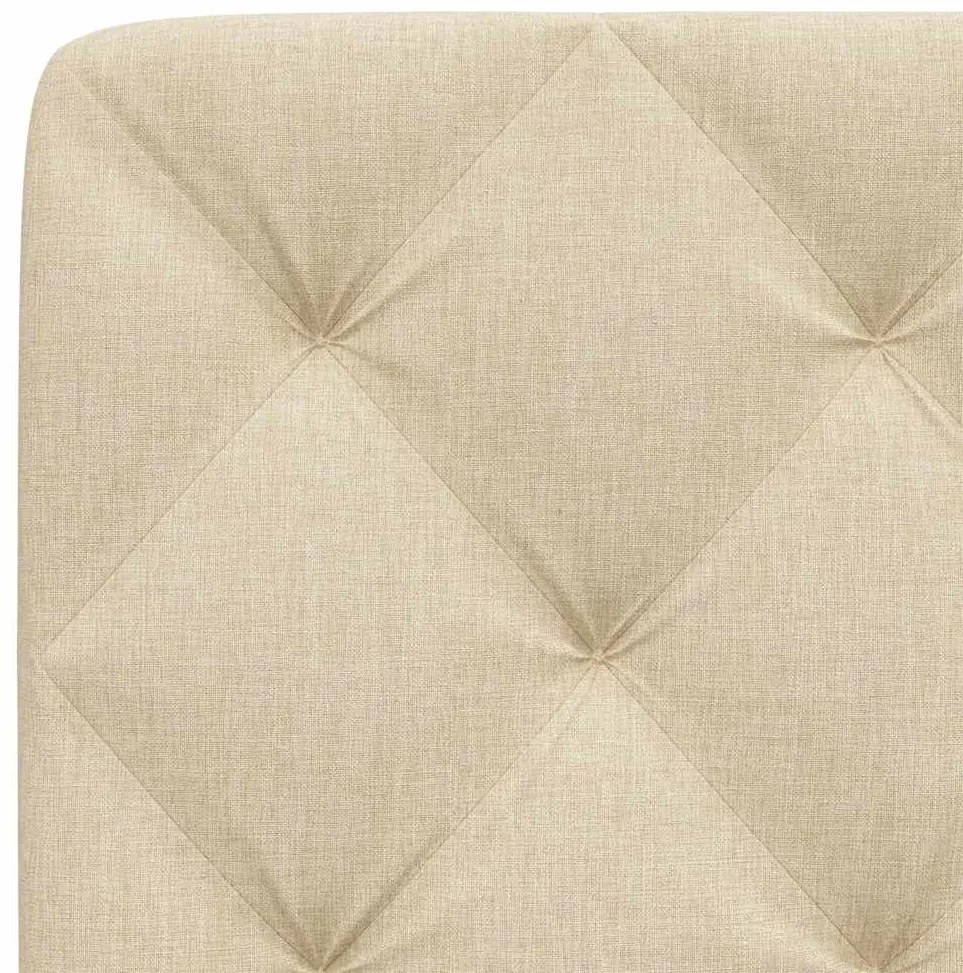 Almofadão de cabeceira 120 cm tecido creme