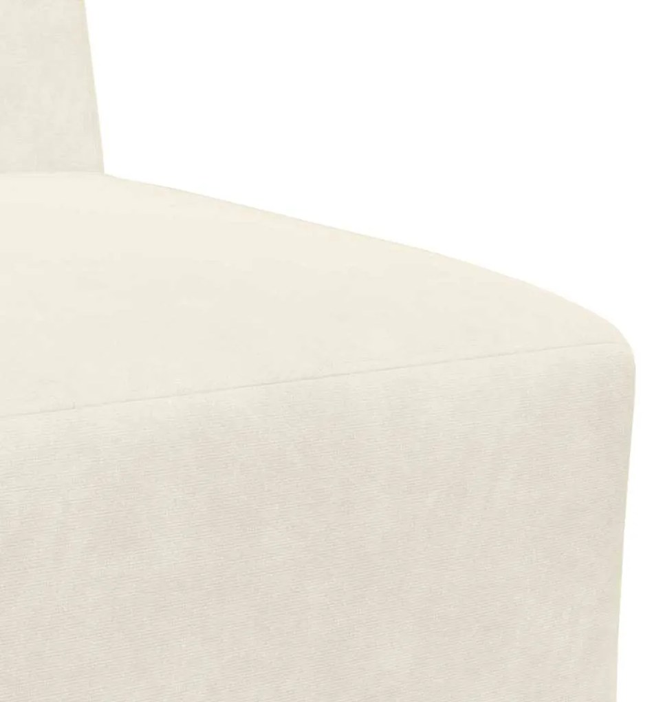Cadeiras de Sofá 2 pcs Creme 55 x 74 x 82 cm Veludo