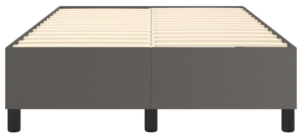 Estrutura de cama 120x200 cm couro artificial cinzento