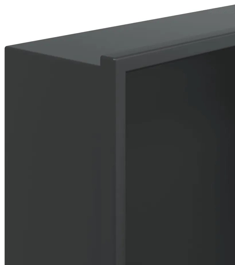 Nicho parede p/ duche 32x62x9 cm aço inoxidável preto mate