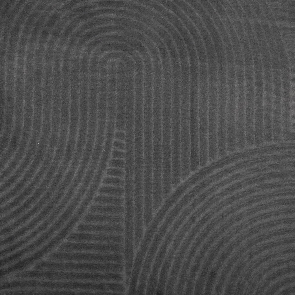 Tapete de pelo curto IZA visual escandinavo 140x200cm antracite