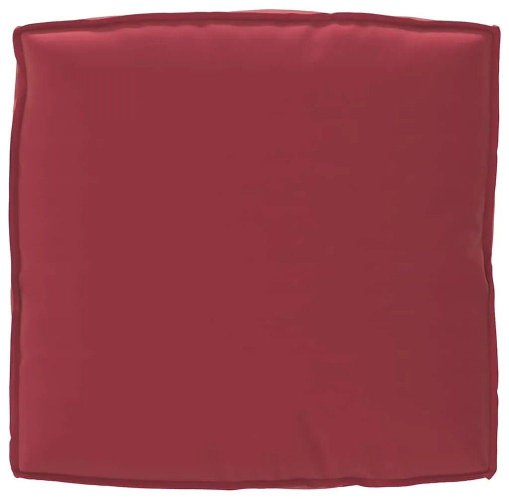 Conjunto de Almofadas Pallet - 2 Peças em Vermelho Vinho, Tecido Oxfor
