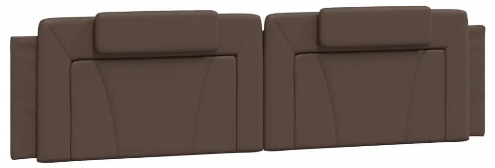 Cama com colchão 200x200 cm couro artificial castanho