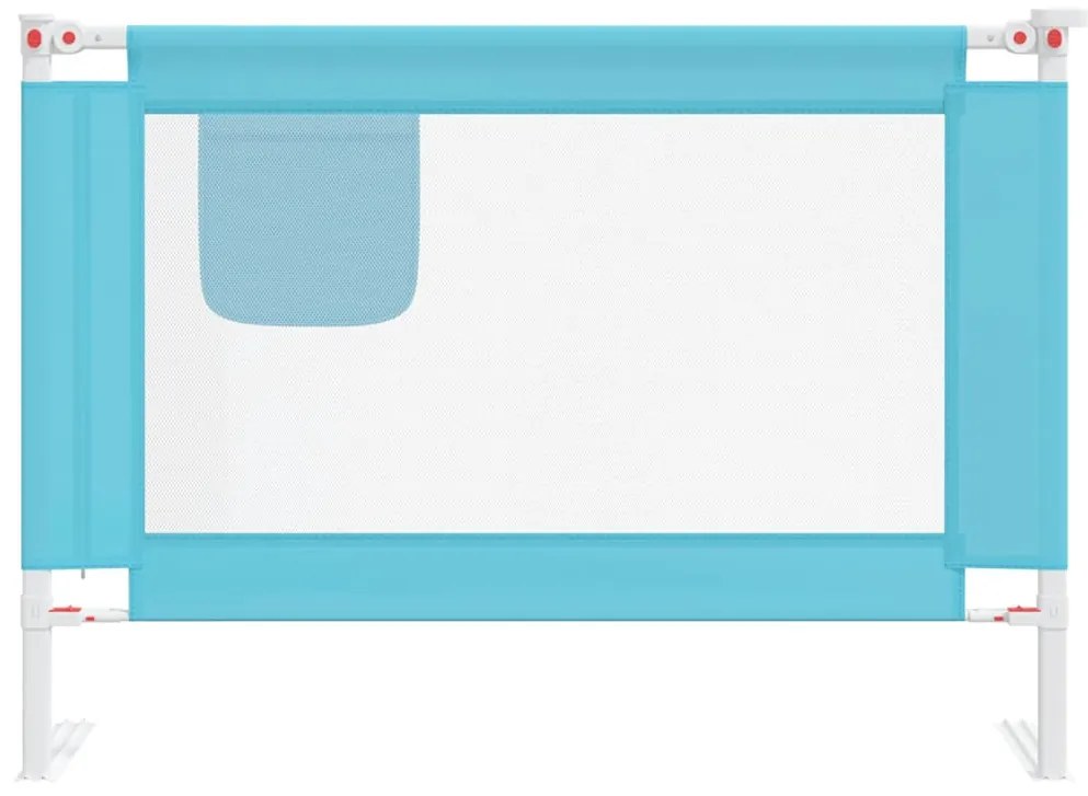 Barra de segurança p/ cama infantil tecido 90x25 cm azul