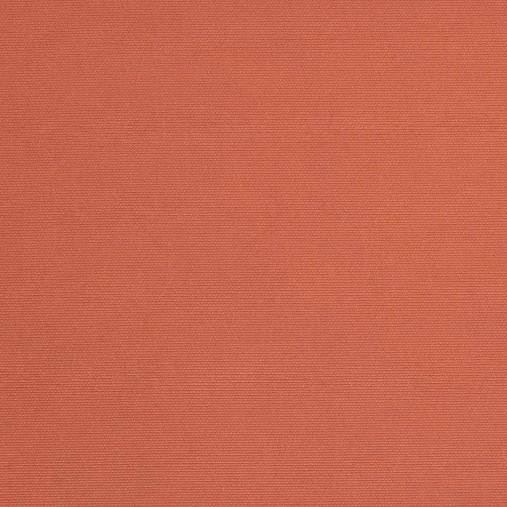 Guarda-sol de jardim com poste de madeira 299x240 cm terracota