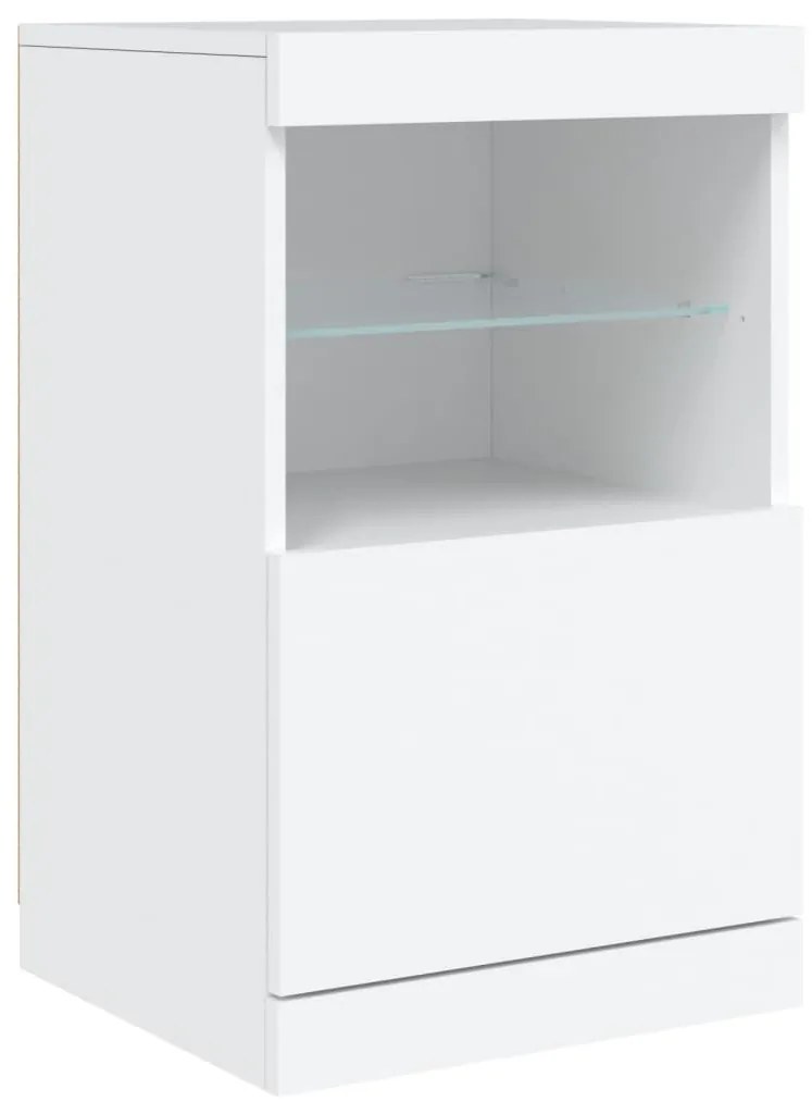 Aparador com luzes LED 41x37x67 cm branco
